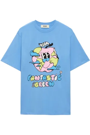 Msgm Playera con estampado gráfico