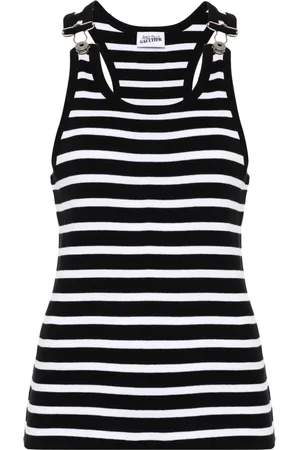 Jean Paul Gaultier Top con motivo de rayas