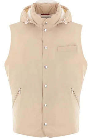 Brunello Cucinelli Chaleco capitonado con capucha