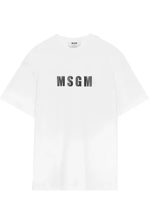 Msgm Playera con logo estampado