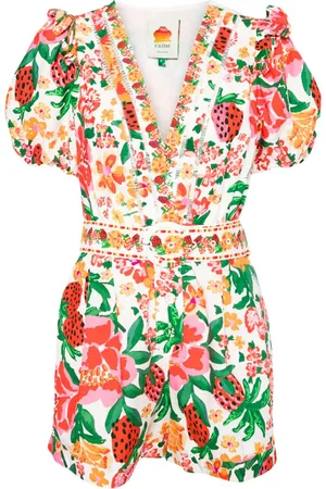 Farm Rio Jumpsuit corto con estampado floral