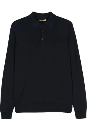 Nuur Playera tipo polo de tejido fino