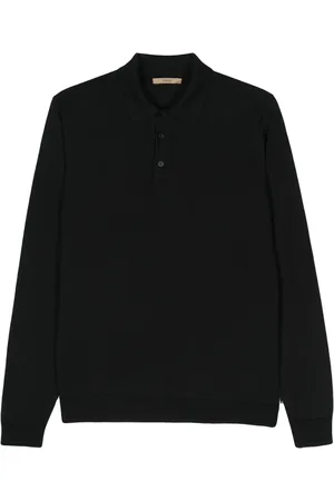 Nuur Playera tipo polo manga larga
