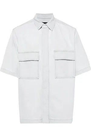 IRO Camisa de mezclilla manga corta