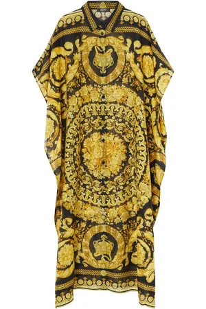 VERSACE Vestido tipo pareo con estampado Barocco