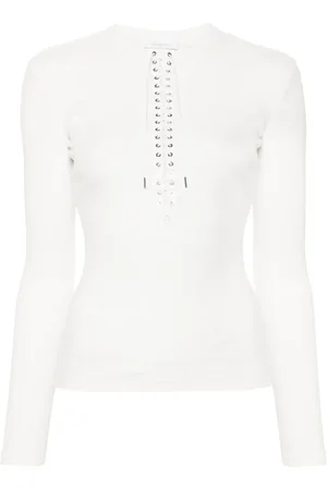 Paco rabanne Top de tejido fino de canalé