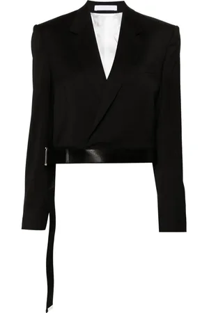 Helmut Lang Blazer corto con diseño cruzado