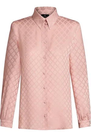 Etro Camisa de seda con motivo en jacquard
