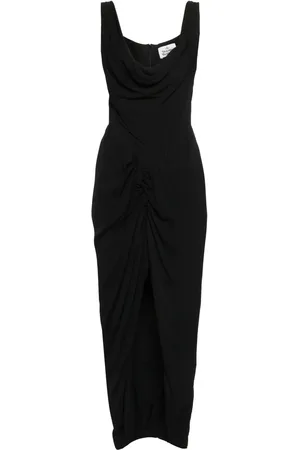 Vivienne Westwood Vestido largo con cuello desbocado
