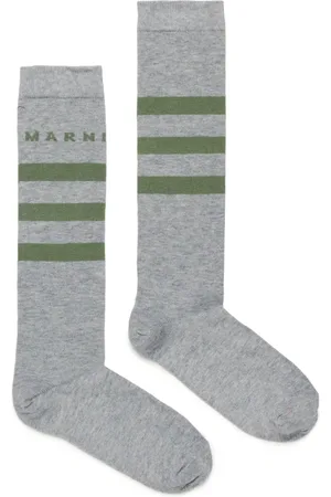 Marni Calcetines tejidos con logo en jacquard