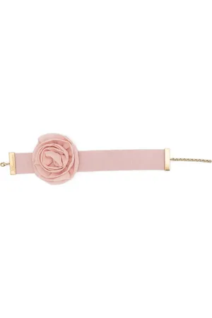 BLUMARINE Gargantilla con broche de rosa