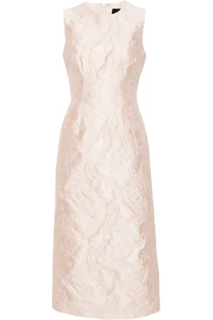 Simone Rocha Vestido midi con motivo