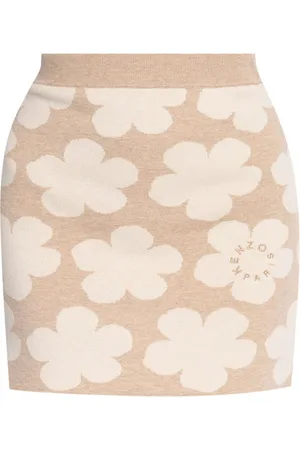 Kenzo Falda con motivo floral en intarsia