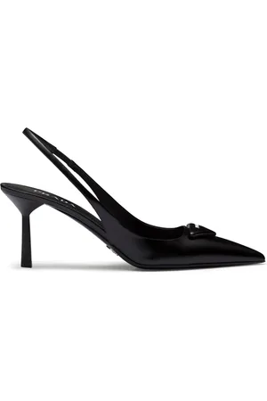 Prada Zapatillas con logo triangular y tacón de 75mm