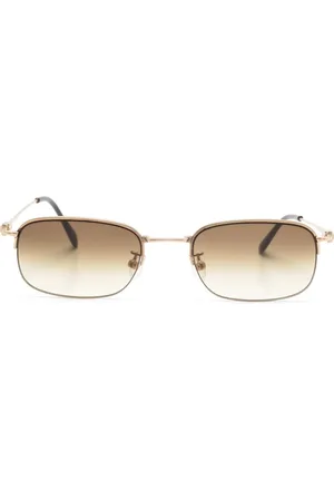 YOHJI YAMAMOTO Lentes de sol con armazón ovalada y micas degradadas