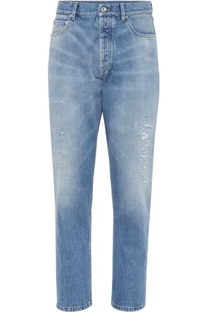 Brunello Cucinelli Jeans slim con tiro medio