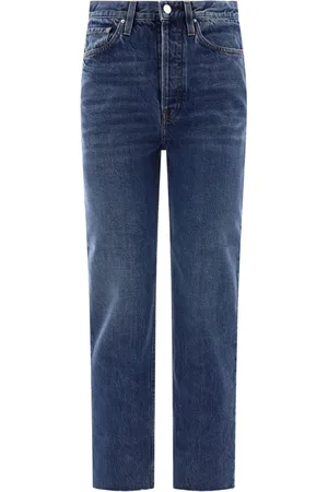Totême Jeans rectos con parche del logo