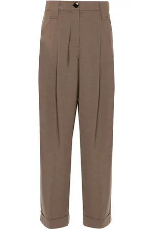 Ganni Pantalones tapered con pinzas
