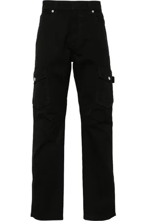 Balmain Pantalones tapered con parche del logo