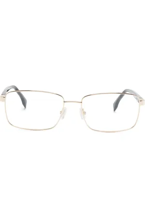 HUGO BOSS Lentes con armazón rectangular y logo grabado