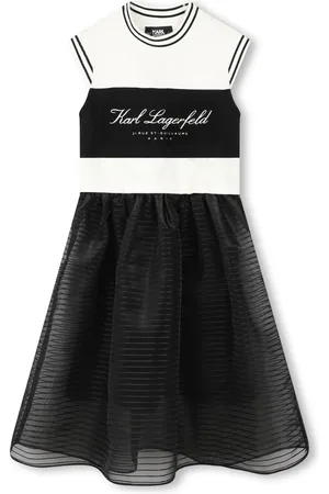 Karl Lagerfeld Vestido corto con logo estampado