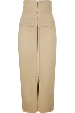 Sportmax Falda tejida con cintura alta