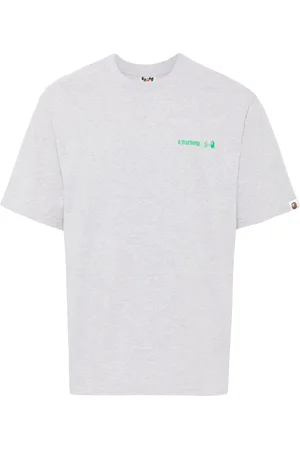 A Bathing Ape Playera con logo estampado