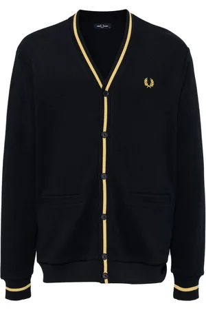 Fred Perry Cárdigan con logo bordado y botones