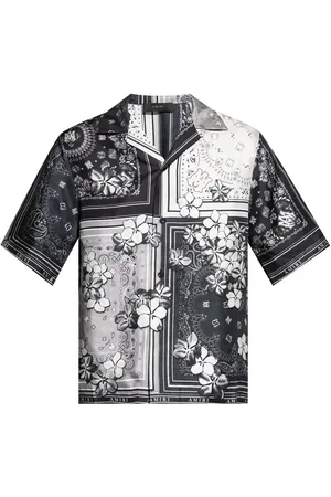 AMIRI Camisa de seda con estampado floral