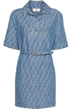 Fendi Vestido corto con motivo FF