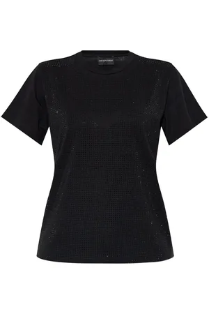 Emporio Armani Playera con detalles de strass