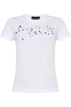 Emporio Armani Playera con logo bordado
