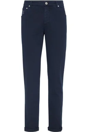 Brunello Cucinelli Jeans con logo bordado