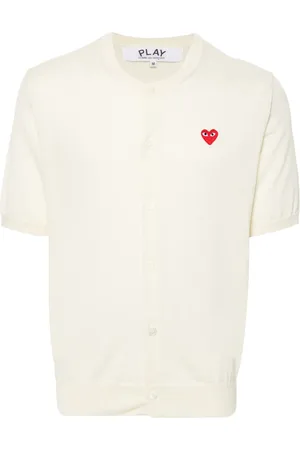 Comme des Garçons Cárdigan con parche de corazón