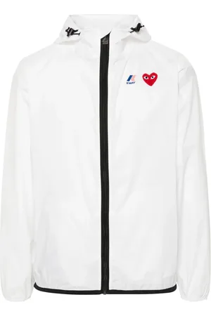 Comme des Garçons Chamarra ligera con parche de corazón de COMME DES GARÇONS PLAY x K-Way