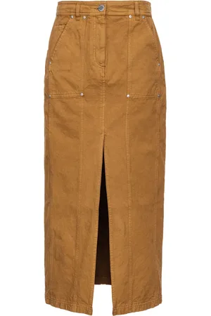 Pinko Falda midi con abertura frontal