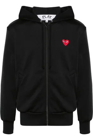 Comme des Garçons Hoodie con aplique de corazón