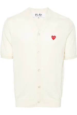 Comme des Garçons Cárdigan con parche de corazón