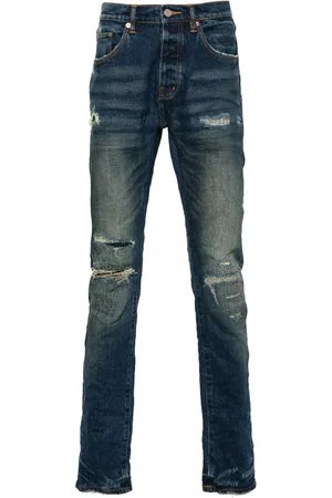 Purple Brand Skinny jeans con efecto envejecido