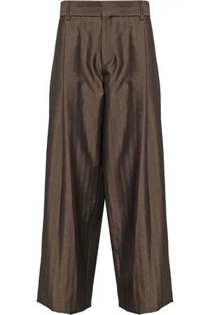 Kolor Pantalones con pinzas y motivo de rayas