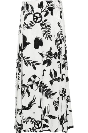 Moschino Falda midi con motivo en jacquard