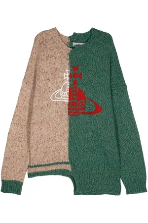 Vivienne Westwood Suéter tejido en intarsia Half & Half