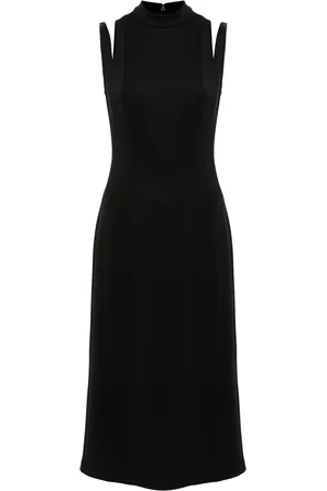 Calvin Klein Vestido largo sin mangas con aberturas