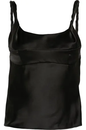 Moschino Camiseta satinada con tiras retorcidas