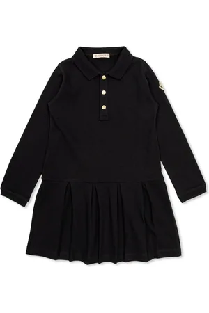 Moncler Vestido plisado con parche del logo