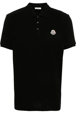 Moncler Playera tipo polo con aplique del logo