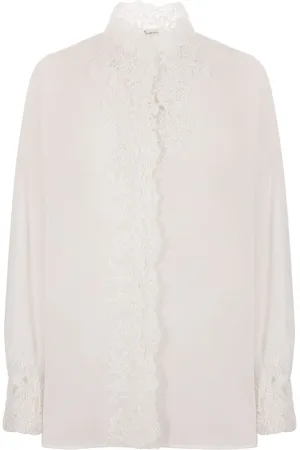 ERMANNO SCERVINO Camisa con ribete de encaje