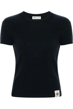 Bally Playera de cachemira con parche del logo
