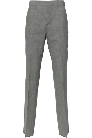 VERSACE Pantalones de vestir con motivo pied de poule