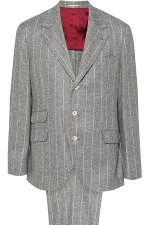 Brunello Cucinelli Traje tejido con botones
